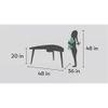 Boomerang Table Storage - Yellow