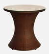 Gold Coast Wicker Chair In Brown Tone Finish