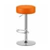 Doe Buck Linon Adjustable Bar Stool in Tan Colour with Chrome Base