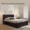 Astoria Solid Wood Queen Size Box Storage Bed In Mahogany Finish