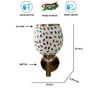 Devansh Metal Electric Wall Light in Gold Colour with Multi Shade Count of 1 Light