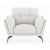 Vetra 1 Seater Leather Sofa In White