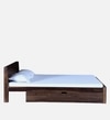 Monaco Solid Wood King Drawer Storage Bed In Honey Oak Finish