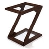 Zeta Solid Wood Side Table in Mahogany Finish