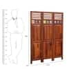 Rangrez Sheesham Wood Room Divider In Natural Finish