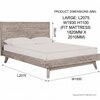 Scandinavian Madrid King Bed Natural Wood Finish