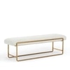 Aeris Metal Bench in White Finish