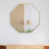 Aluminium Octagon Decorative wall mirror by elegant arts and frames (Mirror size 700 mm)