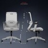 Veritas Mid Back Mesh Office Chair in Grey Colour