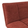 Edo 3 Seater Click Clack Sofa Cum Bed in Dark Coral Colour