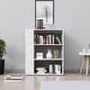 Hexa Engineered Wood Bookshelf Multipurpose Storage Rack in Frosty White Colour