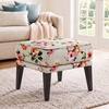 Morgen Ottoman In Peach Floral Colour