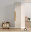 Hexa Red Wooden 1 Door Wardrobe with Huge Storage Space in Frosty White Colour