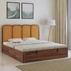 Aaram Sheesham Wood King Size Bed With Hydraulic Storage in Provincial Teak Finish