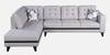Garcia 5 Seater Fabric Sofa with Right Hand Side Lounger in Cream Beige