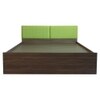 Nadi Engineered Wood Queen Size Bed In Walnut Finish