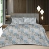 Blue Floral 400 TC Cotton Flat Superking Bed Size Bedsheet With 2 Pillow Cover From Threads