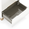 Oslo High Gloss Tall Chest Of Five Drawers Finish - white