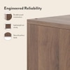 Alex 9 Pair Shoe Rack in Classic Walnut Finish