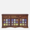 Sheesham Wood Sideboard In Rustic Teak Finish