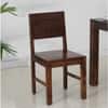Noguchi Sheesham Wood Dining Chairs in Scratch Resistant Provincial Teak Finish Set of 2