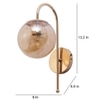 Eliante Modern Wall Lights Mild Steel & Glass Material Gold & Champaign Finish