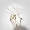 Golden Serve Side Table in Gold Colour