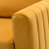 Rafeal Fabric Lounge Chair in Yellow Colour