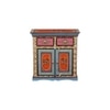 Amara Solid Wood Hand painted Cabinet In Multicolour