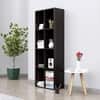 Hexa Engineered Wood Bookshelf Multipurpose Storage Rack in Flower Wenge Colour