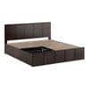 Astoria Solid Wood King Size Box Storage Bed In Mahogany Finish