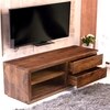 Allen Sheesham Wood Contemporary Tv Entertainment Unit For Tv Upto 70 Inch In Provisional Teak Finish