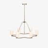 Kaze Handicrafted Chandelier in Golden and White Colour
