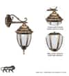 QUILVEX Antique Gold Decorative Aluminium Outdoor Wall Lamp