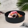 Metalsmith Metal Serving Bowl Black Decorative Bowl for Dining and Serving