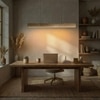 Slimline 48 Beige Solid Wood Single Hanging Light