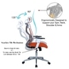 Wiweangs High Back Ergonomic Chair in Orange Colour