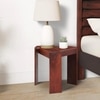 Avina Sheesham Wood Contemporary Triangle Set Of 2 Sidetable End Table In Honey Finish
