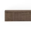 Toledo Solid Wood Wall Mounted Dresser In Danish Walnut Finish