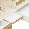 D'Dass White Sheesham and Mdf Wooden Temple For Pooja In Home and Office