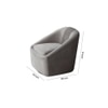 Chrishun Solid Wood Accent Chair in Grey Colour