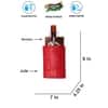 Devansh Solid Wood Electric Wall Light in Brown Colour with Maroon Shade Count of 1 Light