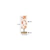 Khloe Wood Table lamp with Multicolor cotton Shade