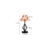 Alicia Multicolor cotton Table lamp with Iron Base