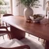 Zen Rectangular Solid Wood 6 Seater Dining Table In Honey Finish