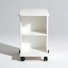 MoveCraft Wood Side Table in Off White Colour