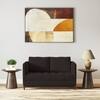 Florence Premium 2 Seater Fabric Sofa in Deep Brown Velvet Colour