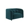 Homro Velvet 1 Seater Sofa in T Blue Colour