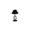 Alessandra Black cotton Table lamp with Iron Base