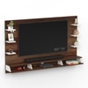 Bluewud Harri Engineered Wood Tvcabinet In Brown Maple & White Finish
